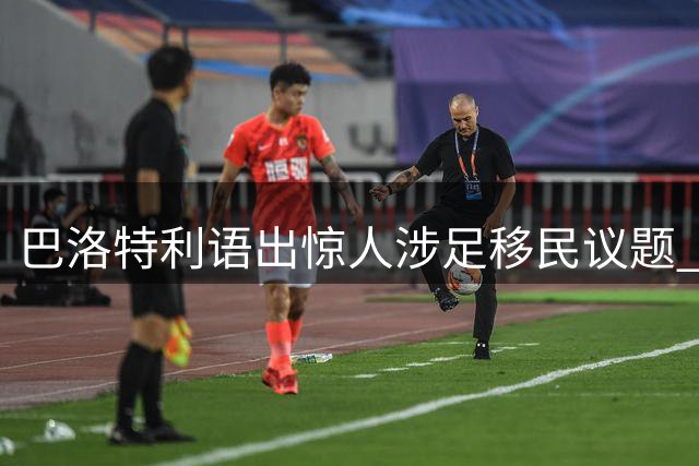 巴洛特利语出惊人涉足移民议题 "欧洲非洲各自为政"论引争议